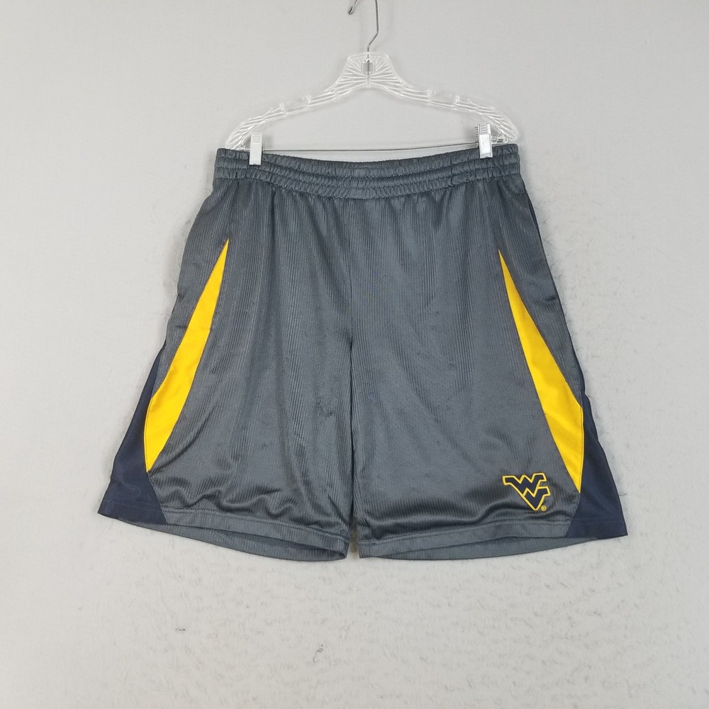 Colosseum Basketball Shorts Mens Large Gray West Virginia‎ Mountaineers NCAA WVU